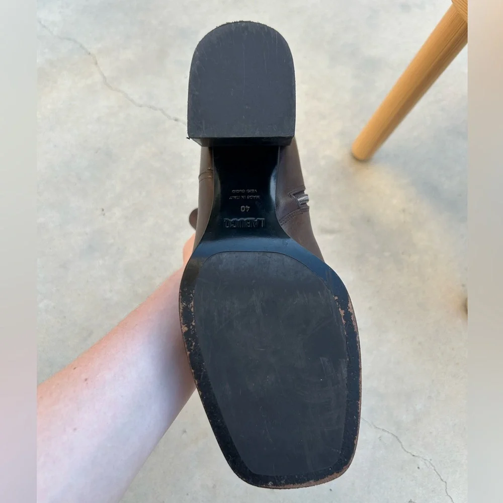 Labucq Joan Boot Leather Ankle Boots: Size 40, Cocoa Brown - Picture 7 of 10